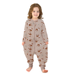 Baby Sleeping Bag with Feet, Summer Toddler Sleeping Sack with Legs Long Sleeves,Baby Wearable Blanket Sleep Sack 0.5 TOG