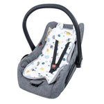 Baby Carriage Cushion, Universal Breathable Car Seat Insert Cushion, 3D Air Mesh Baby Seat Pad Liner for CarSeat, Buggy, High Chair