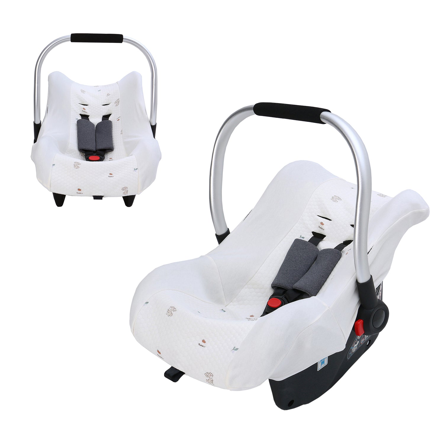 Miracle Baby Infant Car Seat Cover Liner, Universal Baby Car Seat Protective Cover, Cotton Newborn Car Seat Replacement Liner for 3 Point System