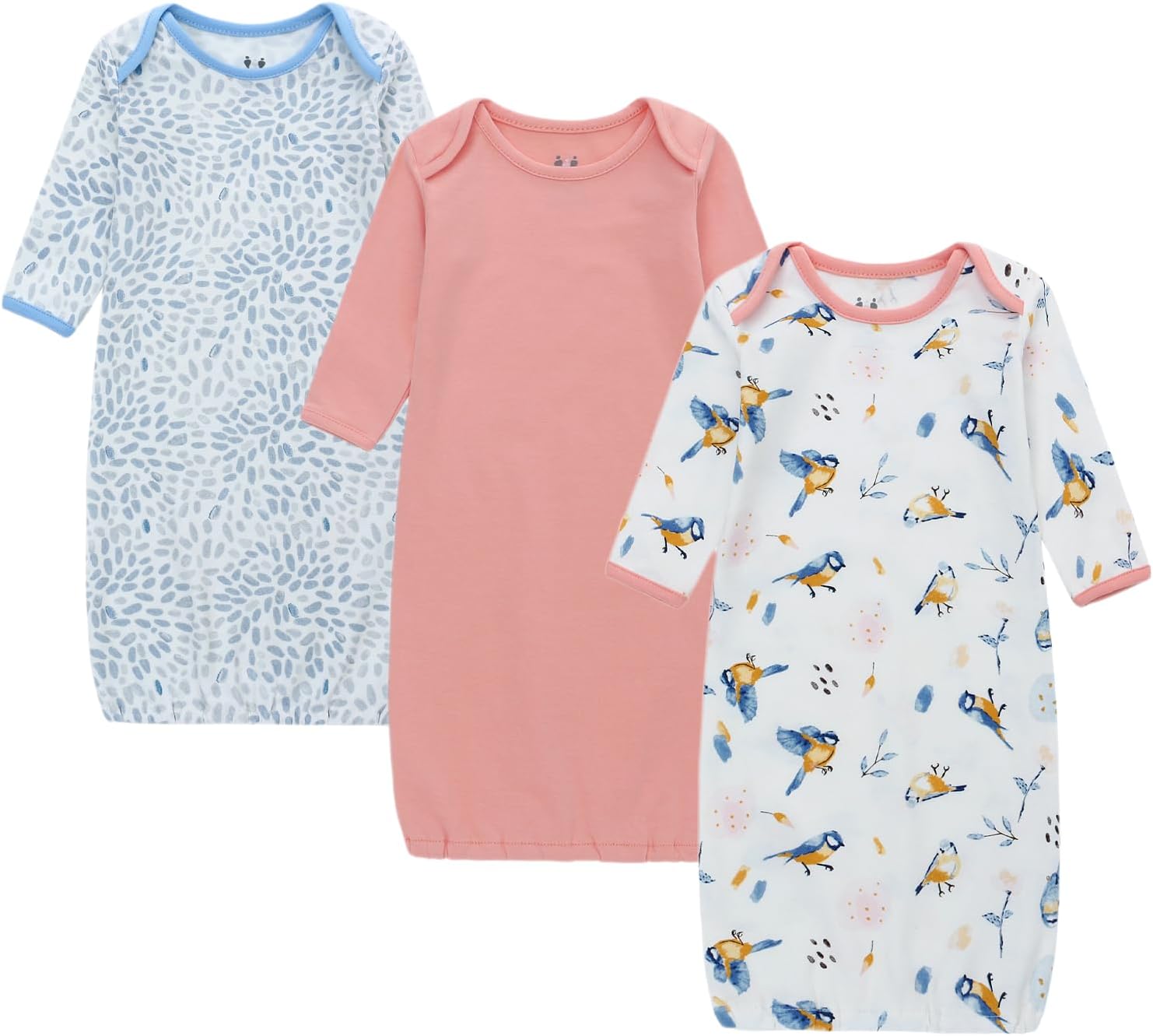 Baby Newborn Clothes, 3 Packs Long Sleeve Baby Clothes, Cotton Cloths for Newborn Boys Girls