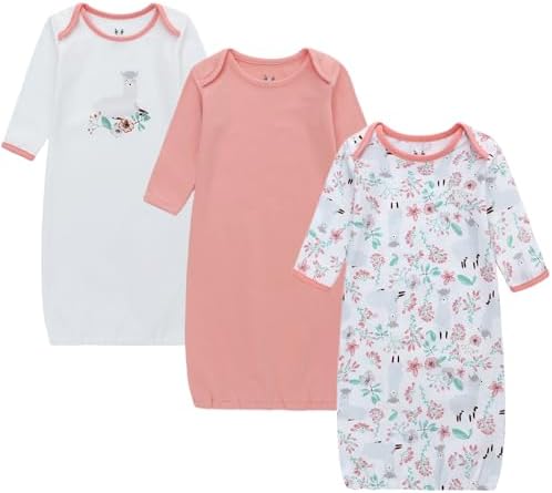 Baby Newborn Clothes, 3 Packs Long Sleeve Baby Clothes, Cotton Cloths for Newborn Boys Girls