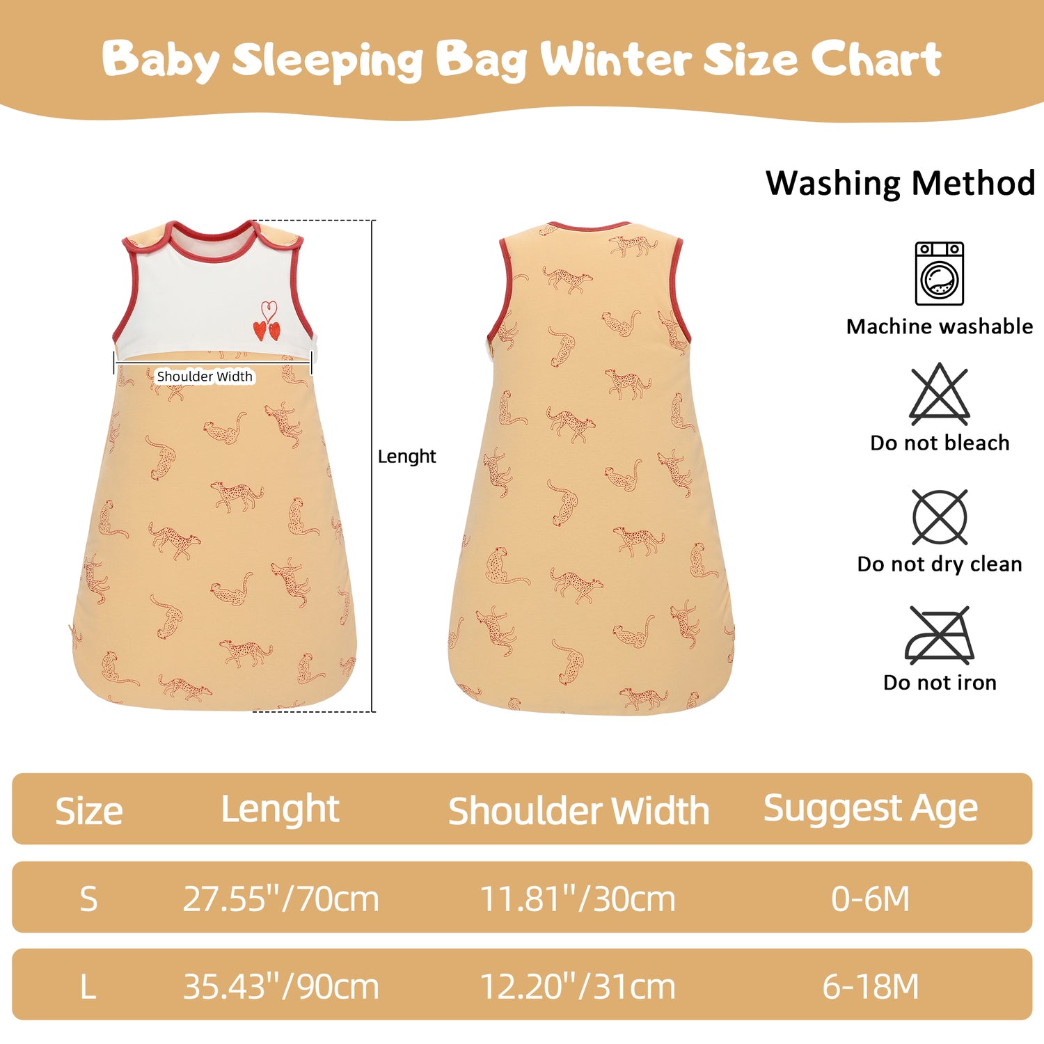Miracle Baby Sleep Sack Winter, Baby Wearable Blanket with 2-Way Zipper,100% Cotton Sleeveless Sleeping Bag 2.5 Tog